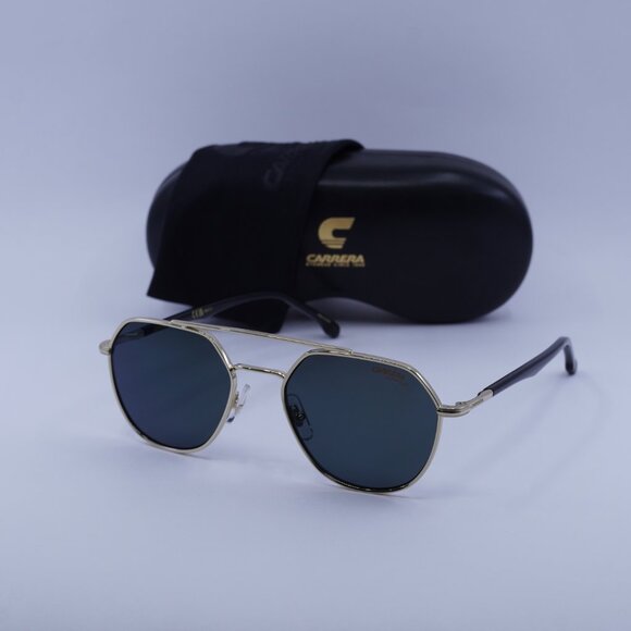 CARRERA 303/S 0J5G Q3 Aviator Sunglasses - Gold/Green Polarized - Picture 6 of 12
